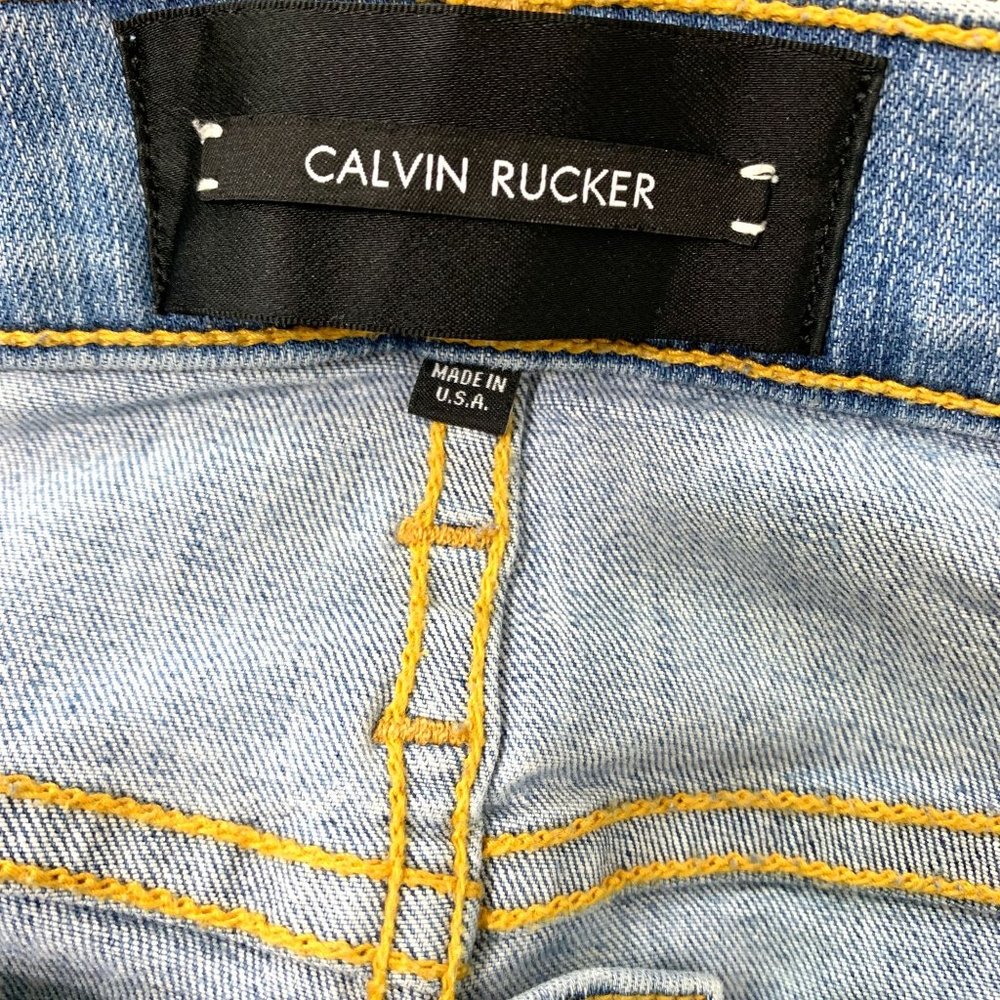 CALVIN RUCKER x Revolve Back In Love Again Jean In Beach‎ Bleach Sz 30 - Picture 8 of 10
